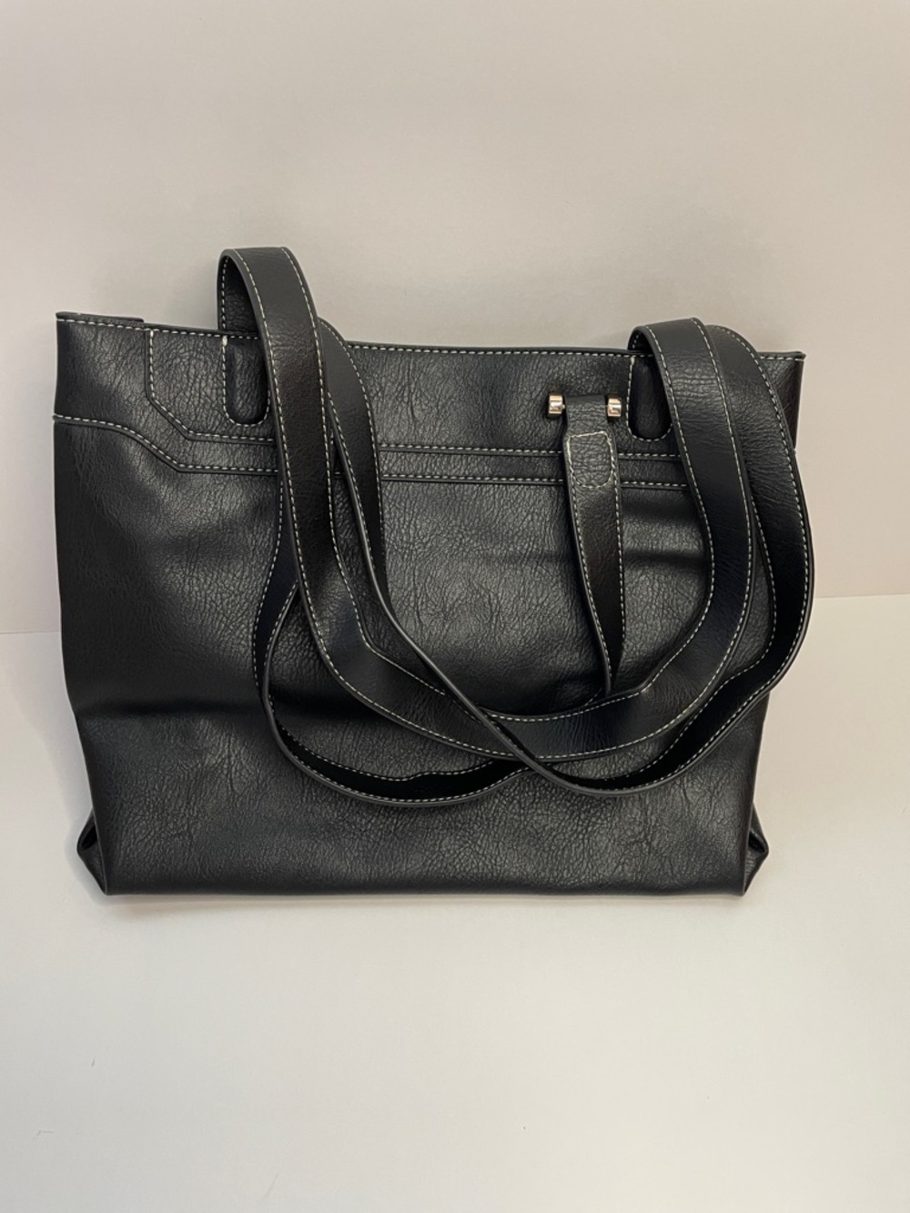 NWT LUXEBOLD Black Tote Bag. - Picture 2 of 6